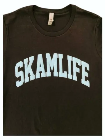 SKAMLIFE Women's Cut College T-Shirt